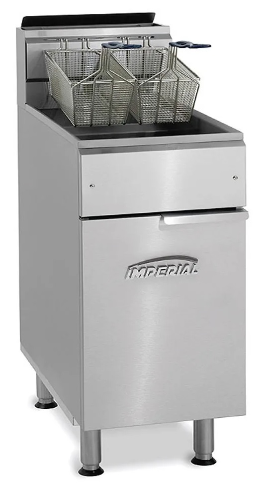 Imperial  IFS-75-OP Single Tank Twin Basket Open Pot Fryer